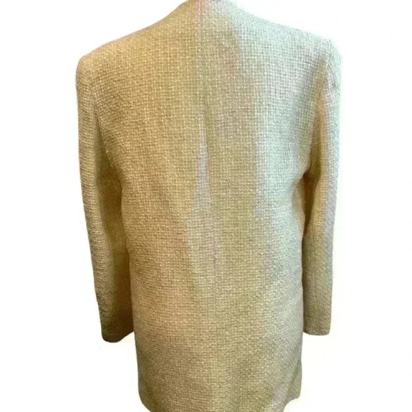Vintage Diane Von Furstenberg Blazer Women's Size 6 Cream - Picture 8 of 11